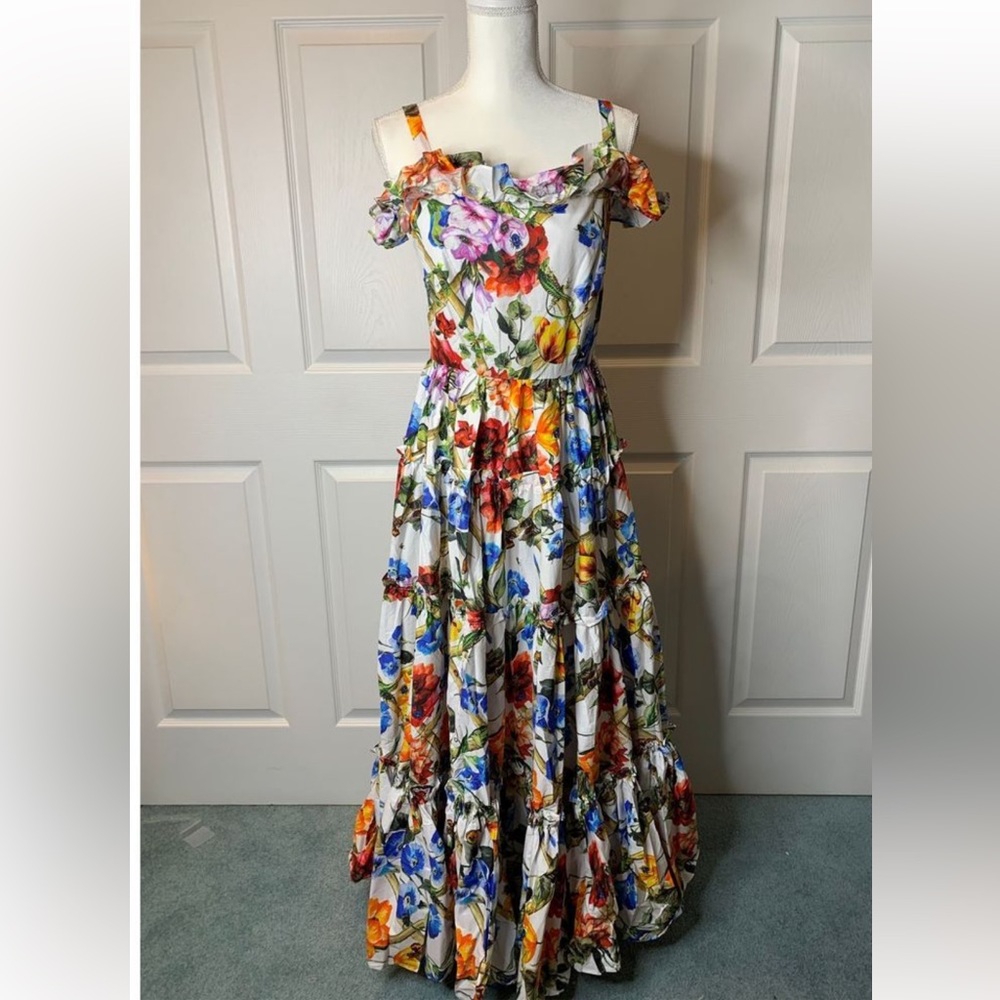 Dolce  & Gabbana floral cotton maxi dress